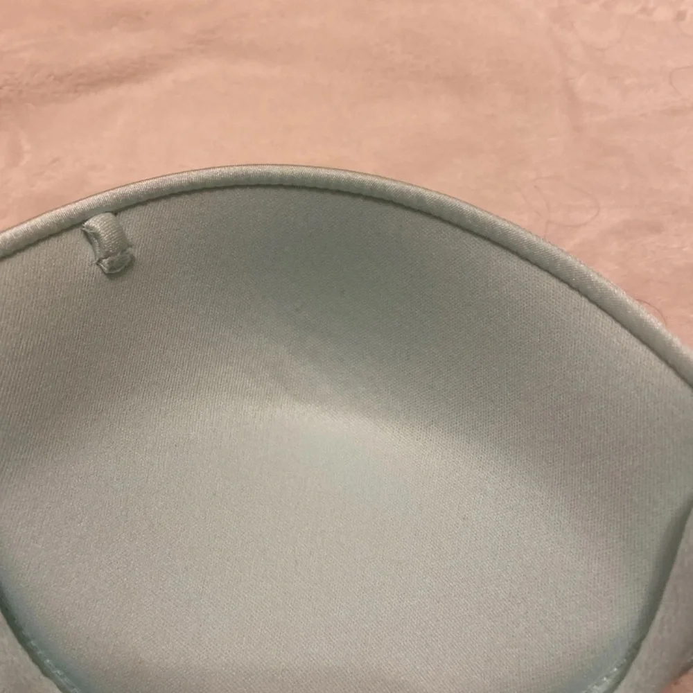 Victoria's Secret Light Blue Rhinestone Strapless Bikini Top